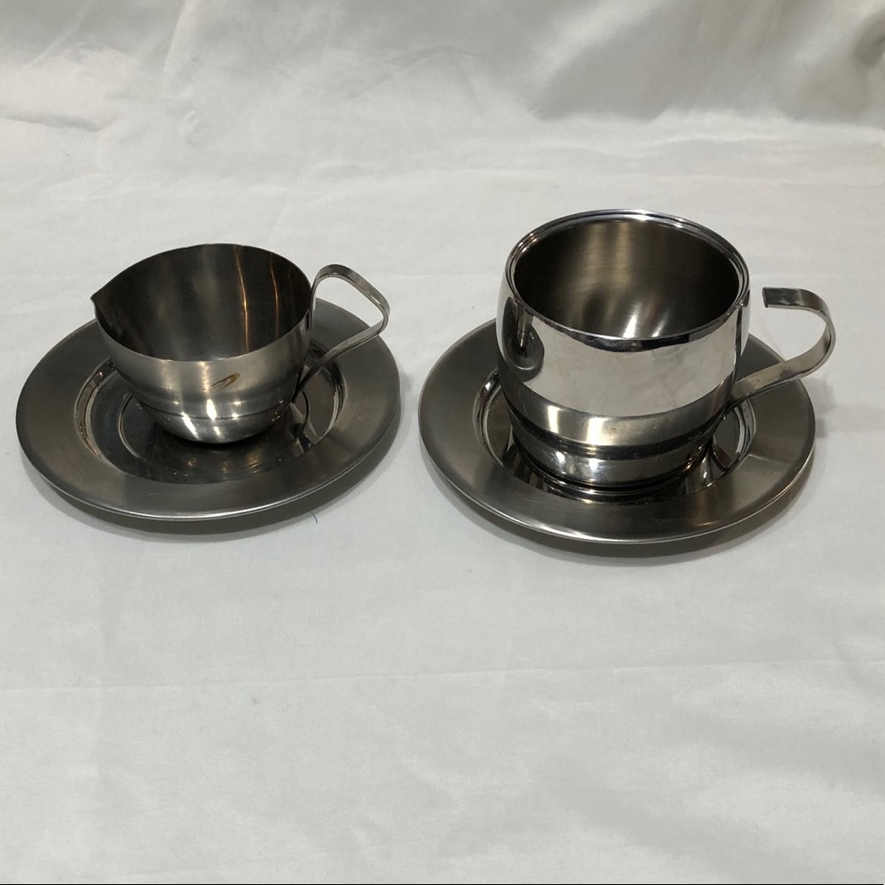 Tramontina Inox 18/10 Brasil Cup & Saucers